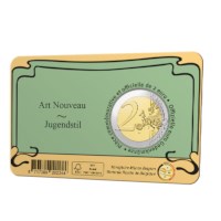 2 euromunt België 2023 ‘Art Nouveau’ BU in coincard NL
