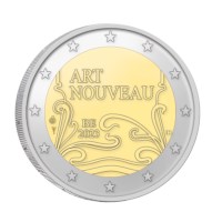 België 2 euromunt 2023 ‘Art Nouveau’ BU in coincard NL