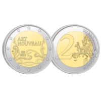 Belgium 2 Euro Coin 2023 “Art Nouveau” BU in Coincard NL