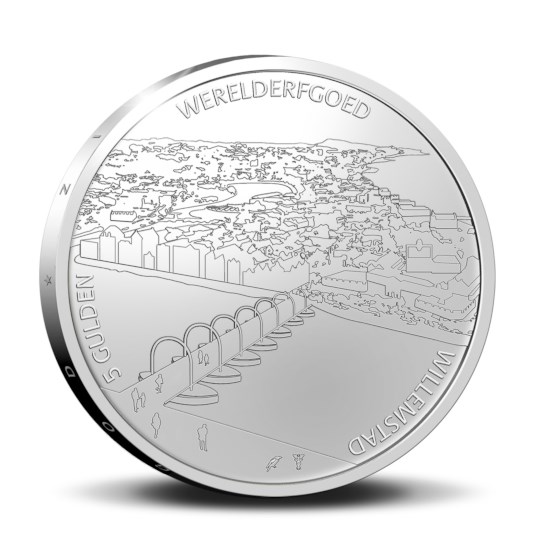 Curaçao and St. Martin 5 Guilder 2023 ‘Willemstad’ Silver Proof