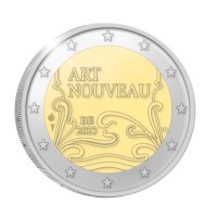Belgium 2 Euro Coin 2023 “Art Nouveau” Proof in Case