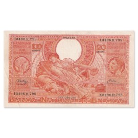 100 Francs - 20 Belgas 1944 Sup+