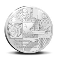 10 euromunt België 2023 ’Hanzesteden in België’ Zilver Proof in etui