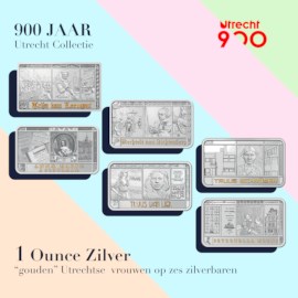 Complete 900 jaar Utrecht Collectie 1 Ounce Zilver