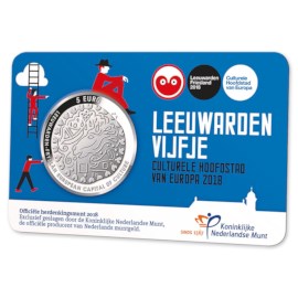 5 Euro 2018 Leeuwarden UNC Coincard