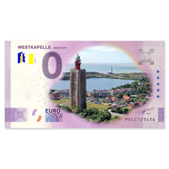 0 Euro Biljet "Westkapelle" - kleur
