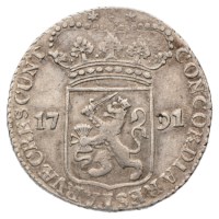 Zilveren Dukaat Zeeland 1791 ZFr+