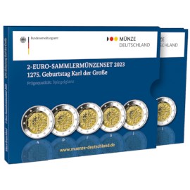 Allemagne 2 euros set « Charlemagne » 2023 BE