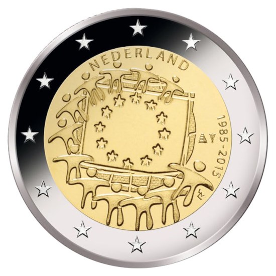 Pays-Bas 2 euros « Drapeau européen » 2015