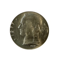 Pièce de 1 Franc Belgique 1950-1988 dans une coincard FR