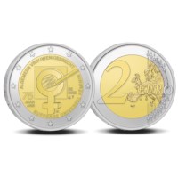 2 euromunt België 2023 ‘75 jaar Vrouwenkiesrecht’ BU in coincard NL