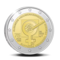 2 euromunt België 2023 ‘75 jaar Vrouwenkiesrecht’ Proof in etui