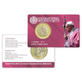 Vaticaan 1 Euro 2023 BU Coincard