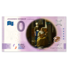 0 Euro Biljet "Vermeer - Liefdesbrief" - kleur