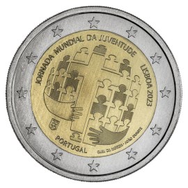 Portugal 2 euros « Journée mondiale de la jeunesse » 2023