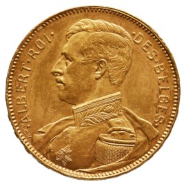 20 Francs 1914 FR - Albert I Sup (Or rouge)