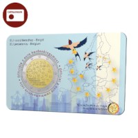Belgium 2 Euro Coin 2024 “EU presidency ” BU in Coincard NL