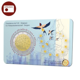 2 euromunt België 2024 ‘EU Voorzitterschap’ BU in coincard FR