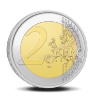 Pièce de 2 euros Belgique 2024 « Présidence de l’UE » BU dans une coincard FR