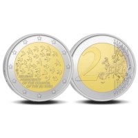 België 2 euromunt 2024 ‘EU Voorzitterschap’ BU in coincard FR