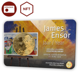 2,5 euromunt België 2024 ‘James Ensor Jaar’ BU in coincard NL