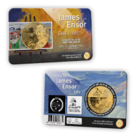 2,5 euromunt België 2024 ‘James Ensor Jaar’ BU in coincard NL