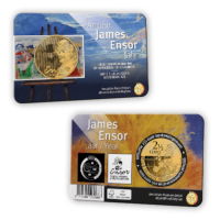 Belgium 2.5 Euro Coin 2024 “James Ensor Year” BU in Coincard FR