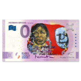 0 Euro Biljet "Herman Brood -  The Indian" - kleur