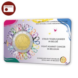 2 euromunt België 2024 ‘Strijd tegen Kanker in België’ BU in coincard NL