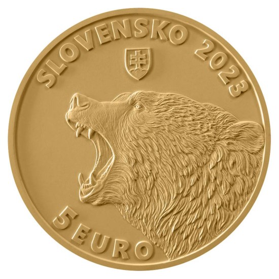 Slowakije 5 Euro "Bruine Beer" 2023
