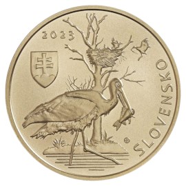 Slovaquie 5 euros « Cigogne noire » 2023