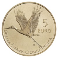 Slovaquie 5 euros « Cigogne noire » 2023