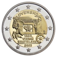 Slovakia 2 Euro "Stagecoach" 2023 Proof