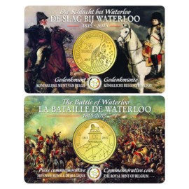 België 2,5 Euro "Waterloo" 2015 Coincard