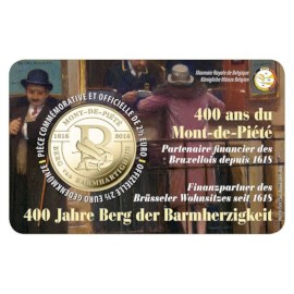 2,5 euromunt België 2018 '400 jaar Berg van Barmhartigheid' BU in coincard FR
