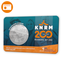 KNRM 200 Years 5 Euro Coin 2024 BU Quality in Coincard