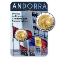 Andorra 2 Euro "30 Years UN Member" 2023
