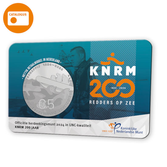 KNRM 200 jaar Vijfje 2024 UNC-kwaliteit in coincard 