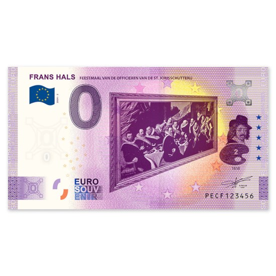 0 Euro Biljet "Frans Hals - Feestmaal"