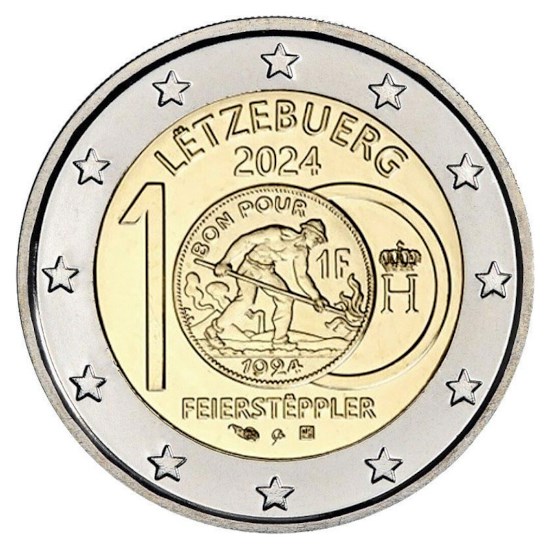 ​Luxembourg 2 Euro "Franc" 2024 UNC