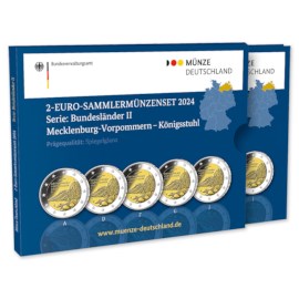 Allemagne 2 euros set « Mecklenburg-Vorpommern » 2024 BE