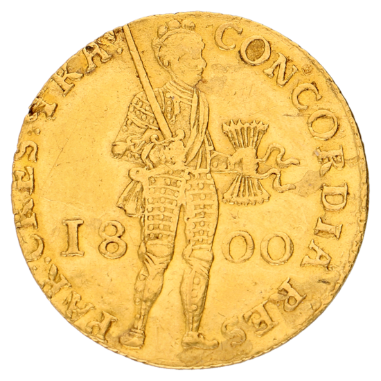 Gouden Dukaat Utrecht 1800 ZFr