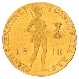 Gouden Dukaat Willem I 1818 Pr