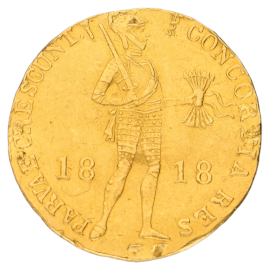 Gouden Dukaat Willem I 1818 ZFr