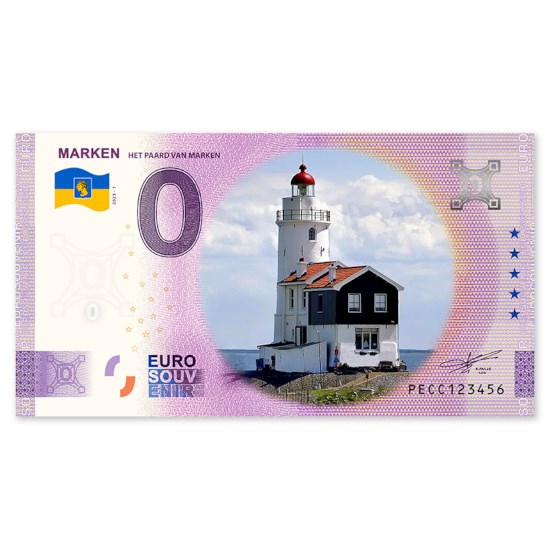0 Euro Biljet Marken - kleur