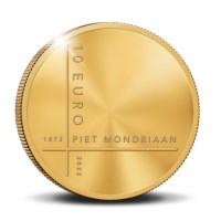 Piet Mondriaan 10 Euro Coin Gold Proof 2022 (PF69 Ultra Cameo)