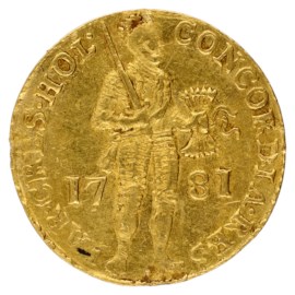 Gouden Dukaat Holland 1781 Fr+