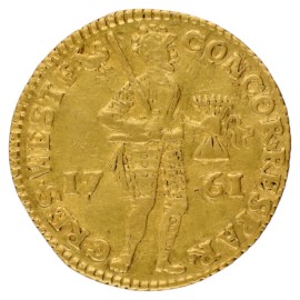 Gouden Dukaat West-Friesland 1761 Fr+
