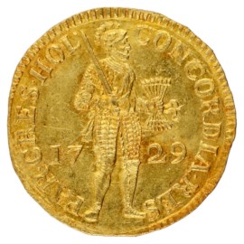 Gouden Dukaat Holland 1729 Pr