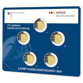 Duitsland 2 Euro Set "Paulskirche" 2024 BU